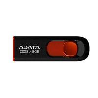 MEMORIA ADATA 16GB USB 2.0 C008 RETRACTIL NEGRO- ROJO MEMORIA ADATA 16GB USB 2.0 C008 RETRACTIL NEGRO- ROJO